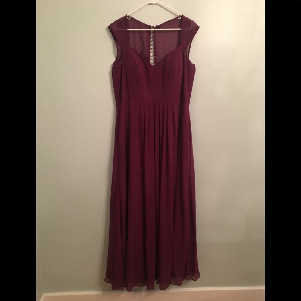 Maroon Bridesmaid Dress
